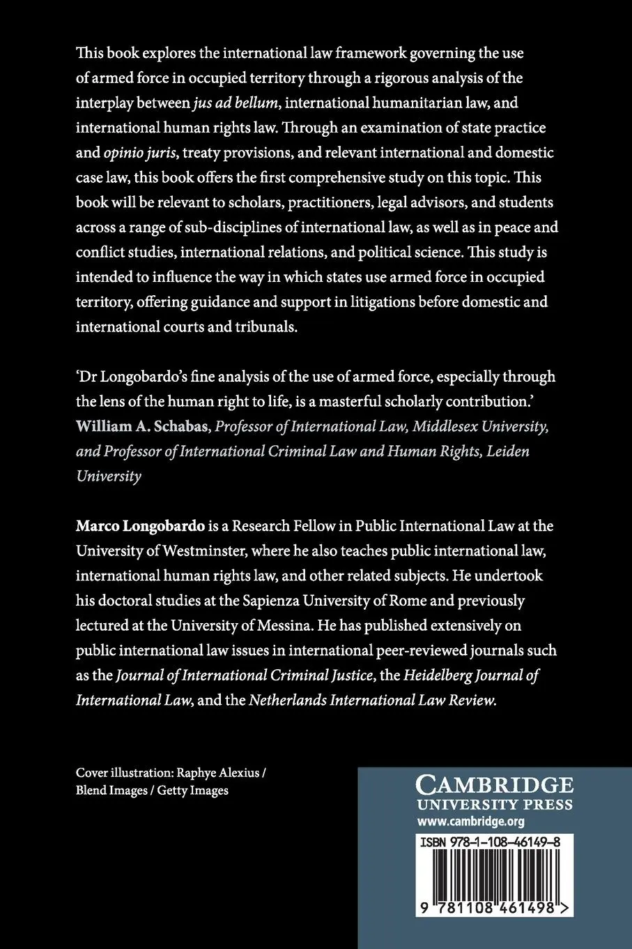 Rückseite: 9781108461498 | The Use of Armed Force in Occupied Territory | Marco Longobardo | Buch