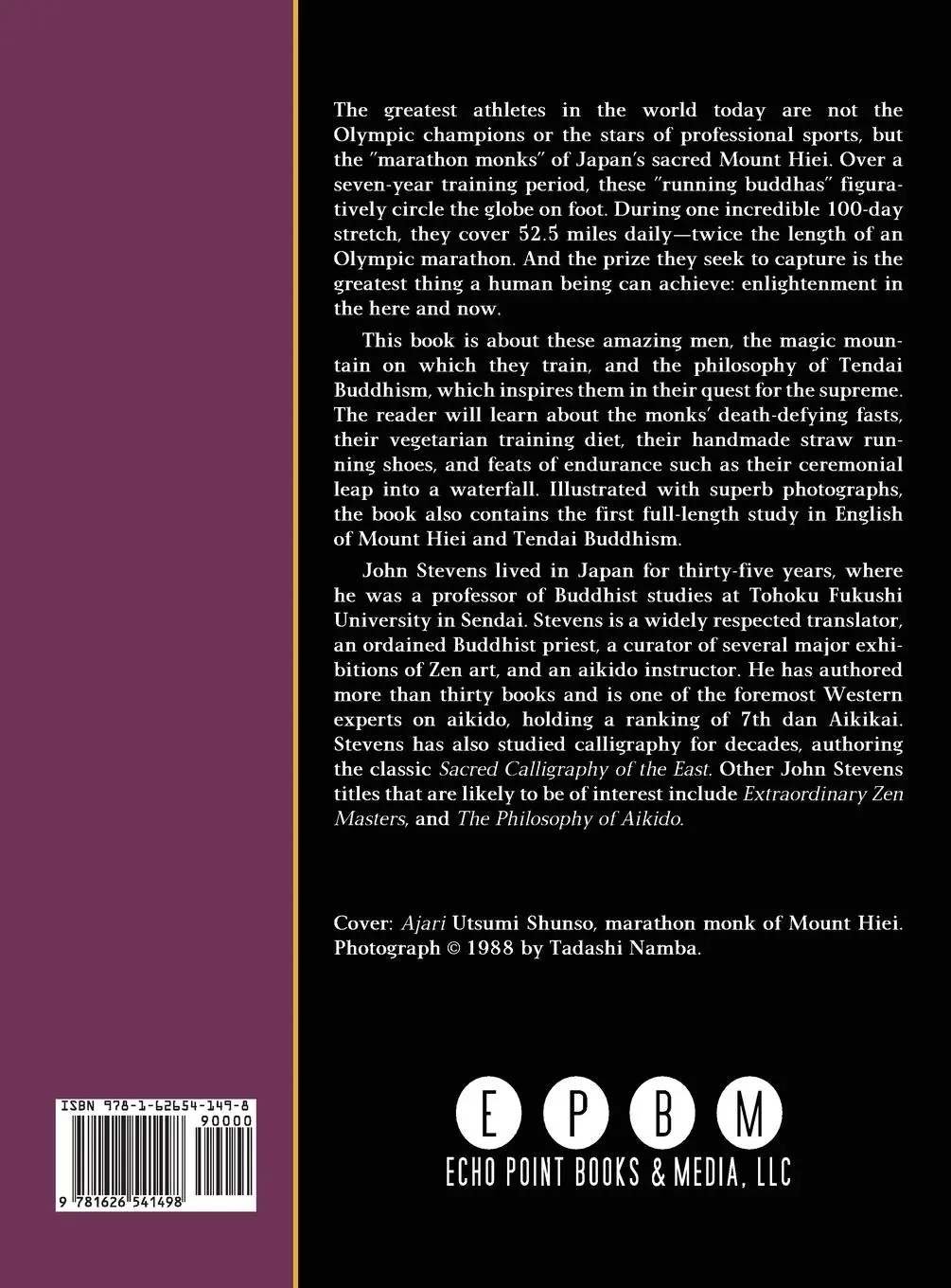 Rückseite: 9781626541498 | The Marathon Monks of Mount Hiei | John Stevens | Buch | Englisch