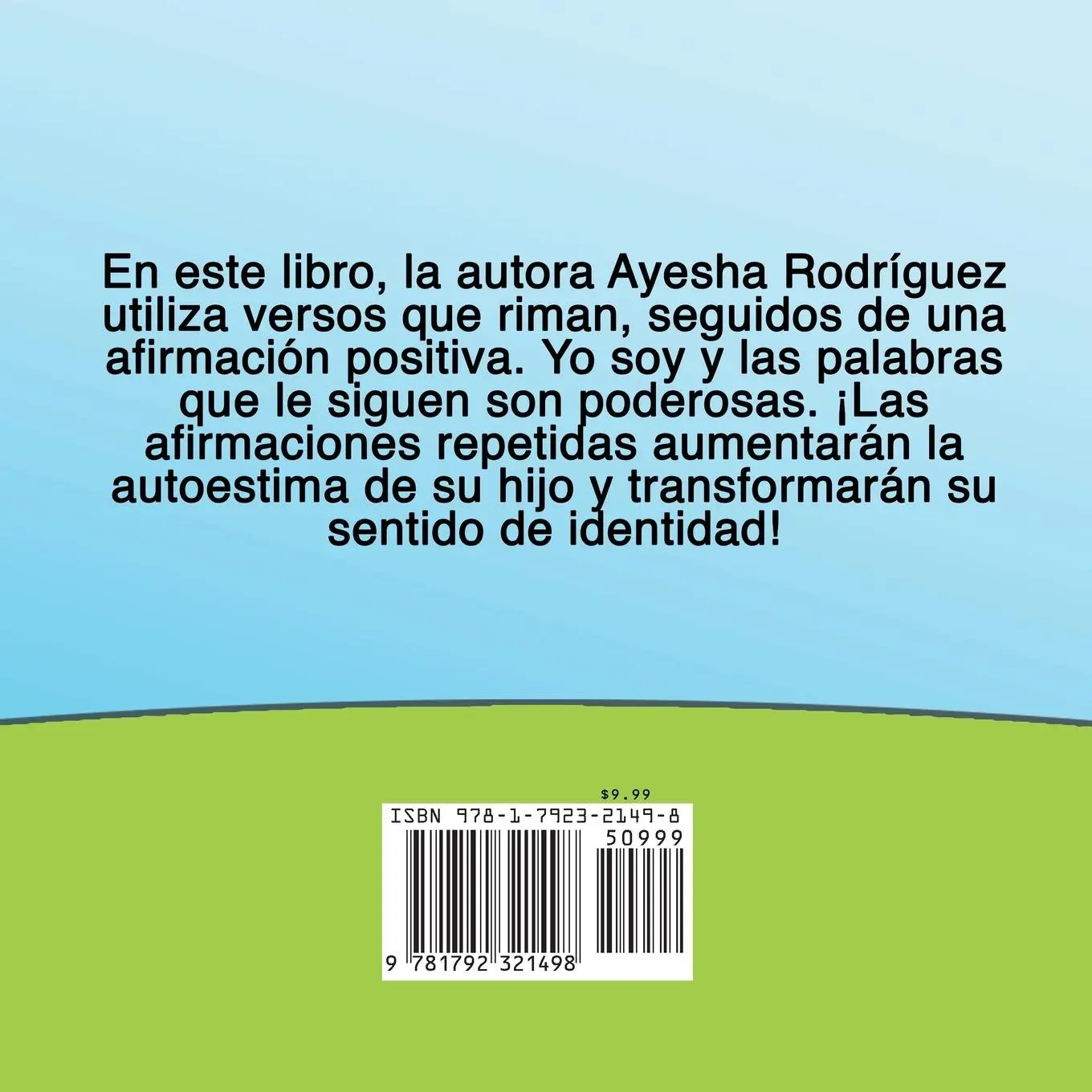 Rückseite: 9781792321498 | Yo Soy.. | Afirmaciones Positivas Para Niños | Ayesha Rodriguez | Buch