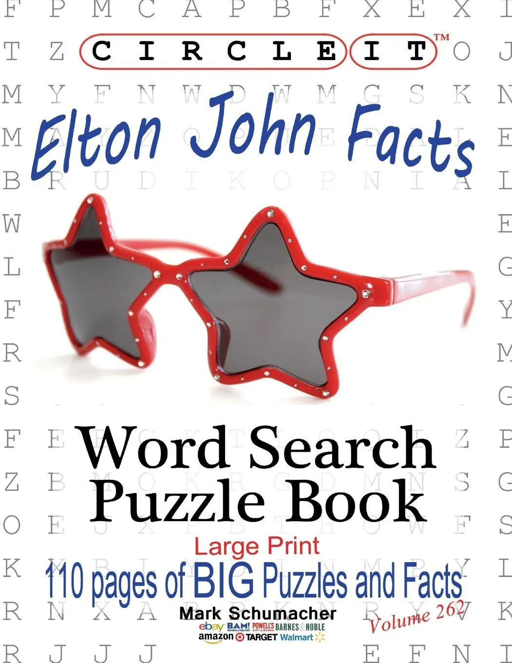 Cover: 9781950961498 | Circle It, Elton John Facts, Word Search, Puzzle Book | Llc (u. a.)
