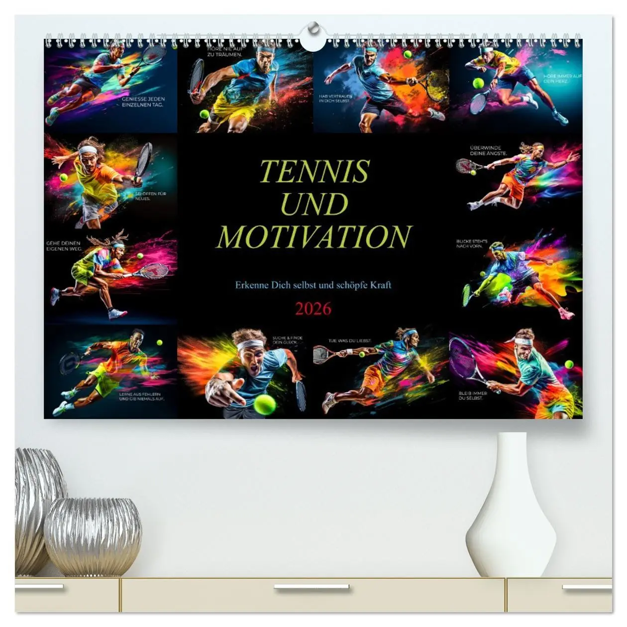 Cover: 9783457501498 | Tennis und Motivation (hochwertiger Premium Wandkalender 2026 DIN...
