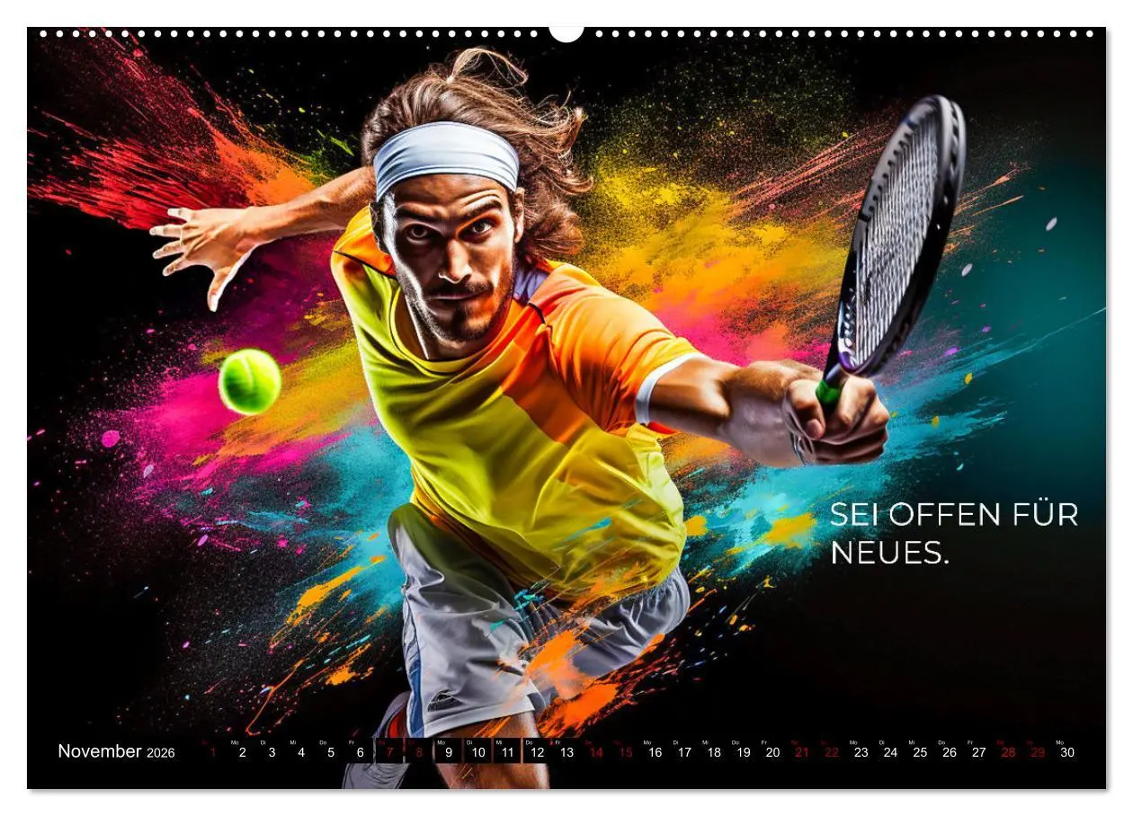 Bild: 9783457501498 | Tennis und Motivation (hochwertiger Premium Wandkalender 2026 DIN...
