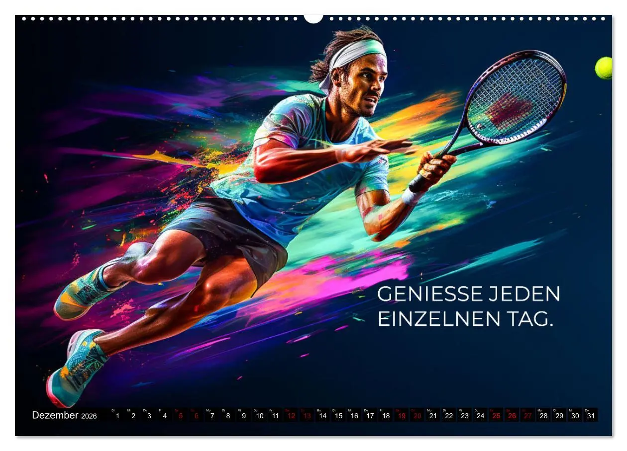 Bild: 9783457501498 | Tennis und Motivation (hochwertiger Premium Wandkalender 2026 DIN...