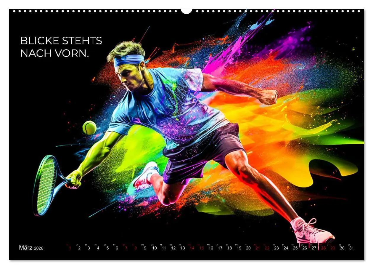 Bild: 9783457501498 | Tennis und Motivation (hochwertiger Premium Wandkalender 2026 DIN...