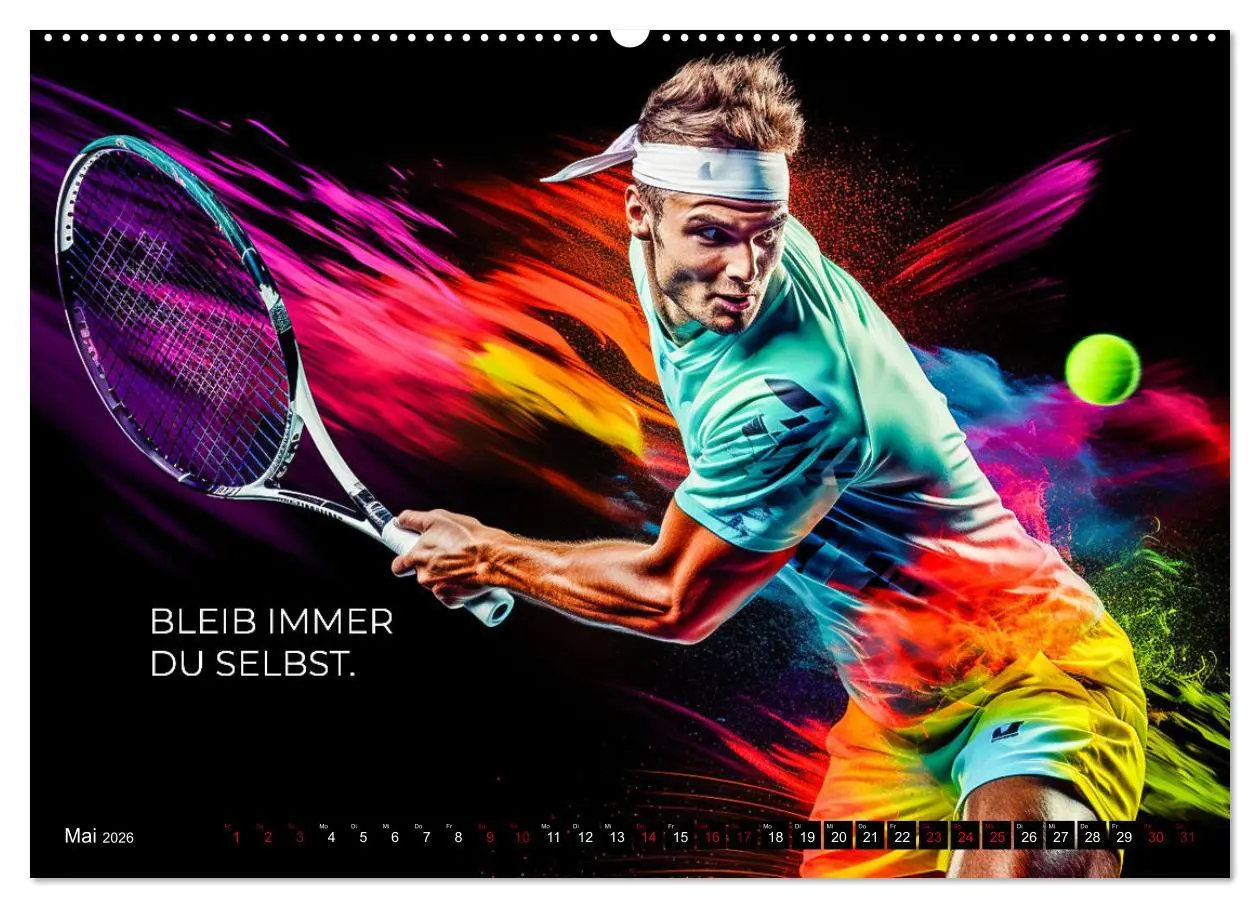 Bild: 9783457501498 | Tennis und Motivation (hochwertiger Premium Wandkalender 2026 DIN...
