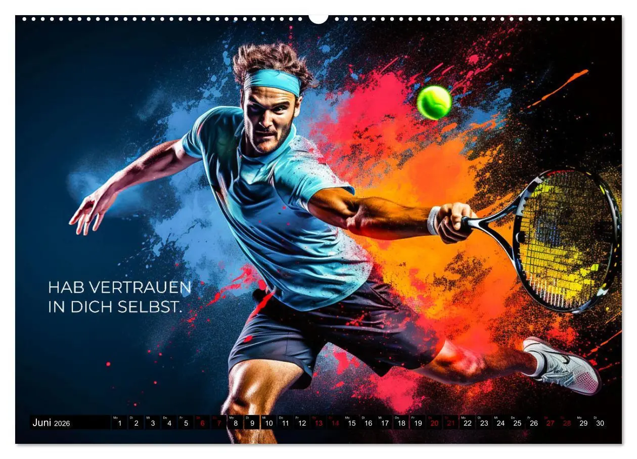 Bild: 9783457501498 | Tennis und Motivation (hochwertiger Premium Wandkalender 2026 DIN...