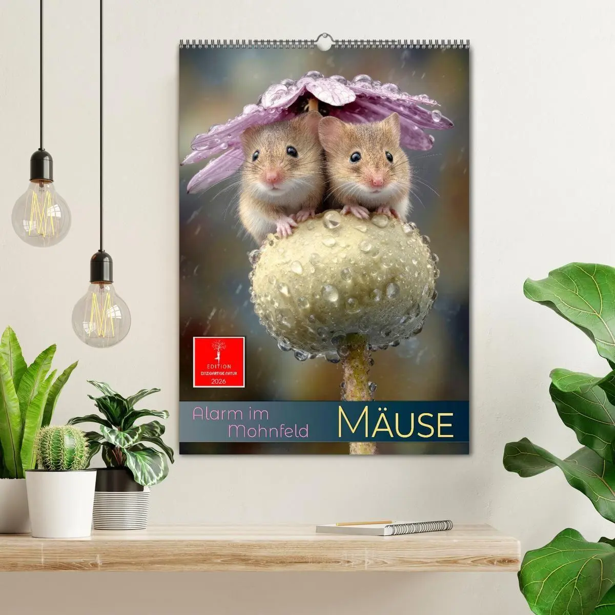 Bild: 9783516691498 | Mäuse - Alarm im Mohnfeld (Wandkalender 2026 DIN A2 hoch), CALVENDO...