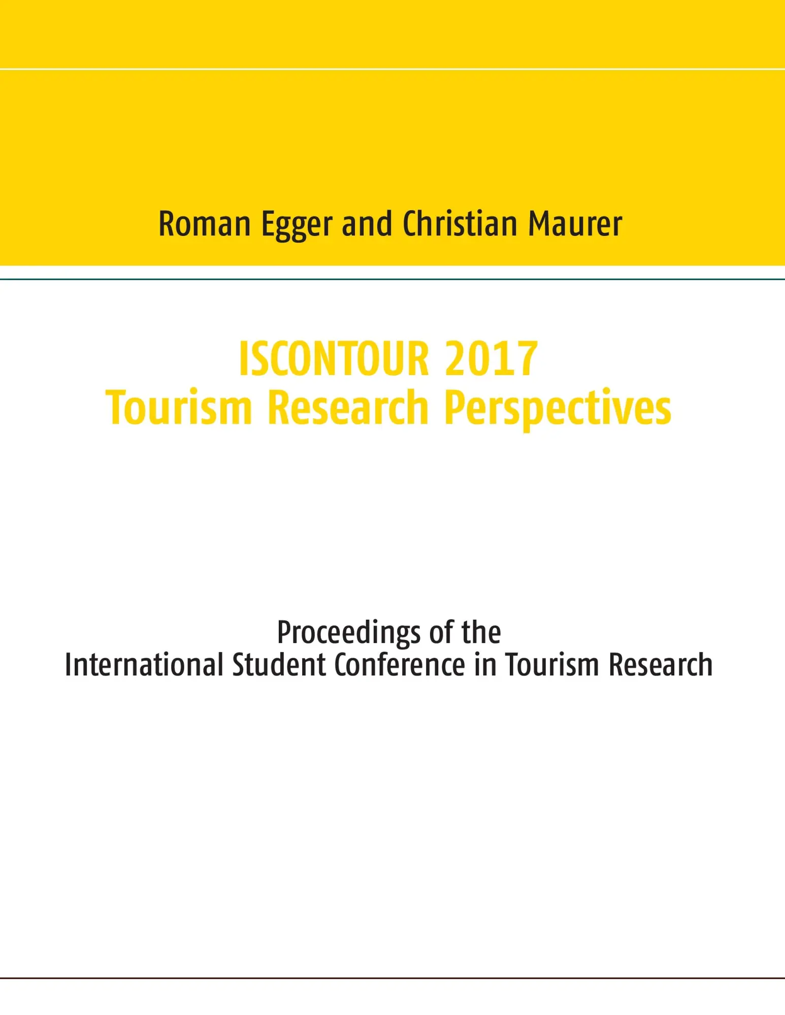Iscontour 2017: Tourism Research Perspectives