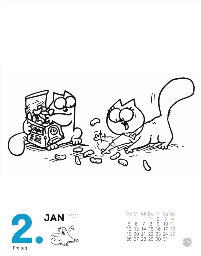 Bild: 9783756411498 | Simons Katze Tagesabreißkalender 2026 | Simon Tofield | Kalender