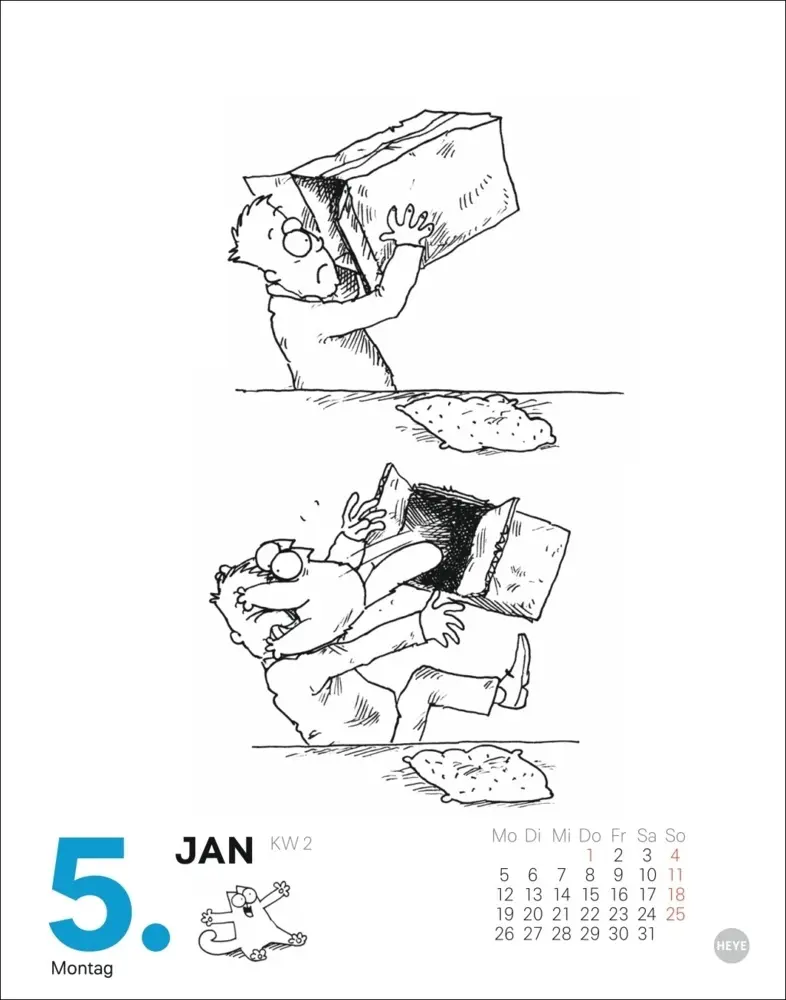 Bild: 9783756411498 | Simons Katze Tagesabreißkalender 2026 | Simon Tofield | Kalender