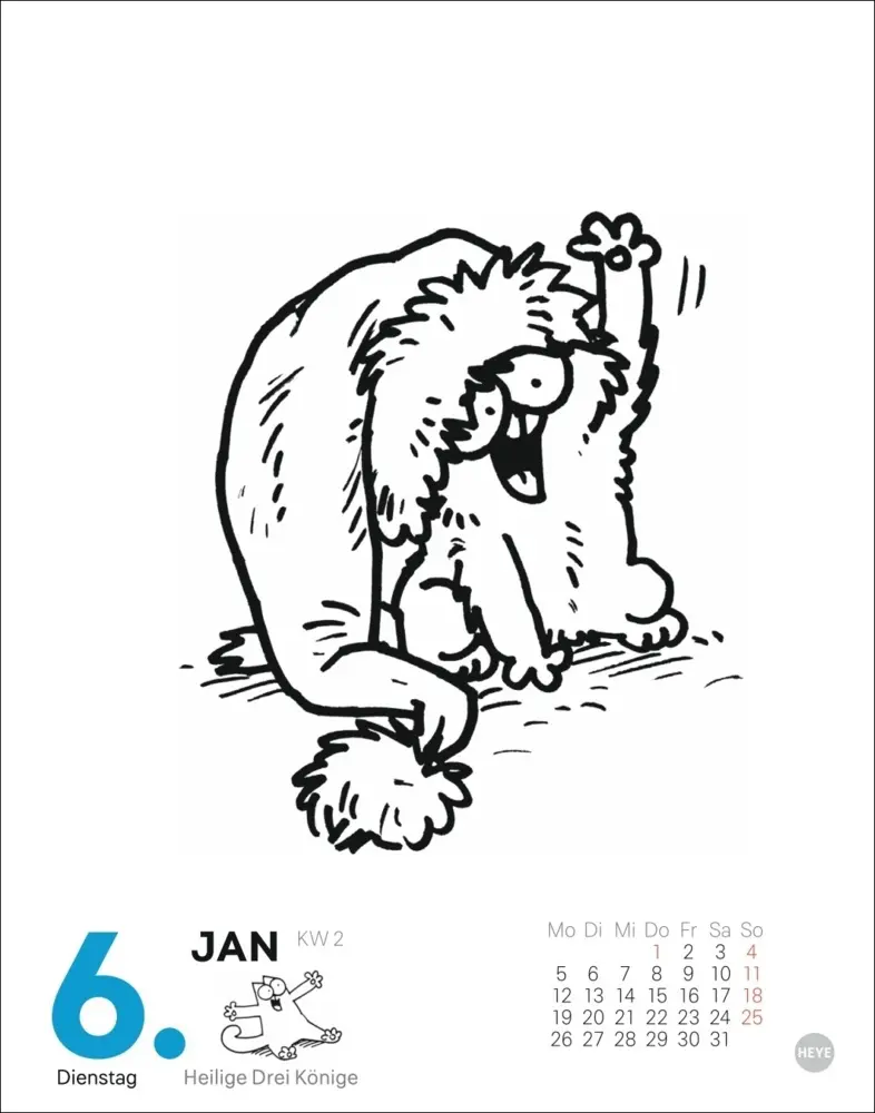 Bild: 9783756411498 | Simons Katze Tagesabreißkalender 2026 | Simon Tofield | Kalender