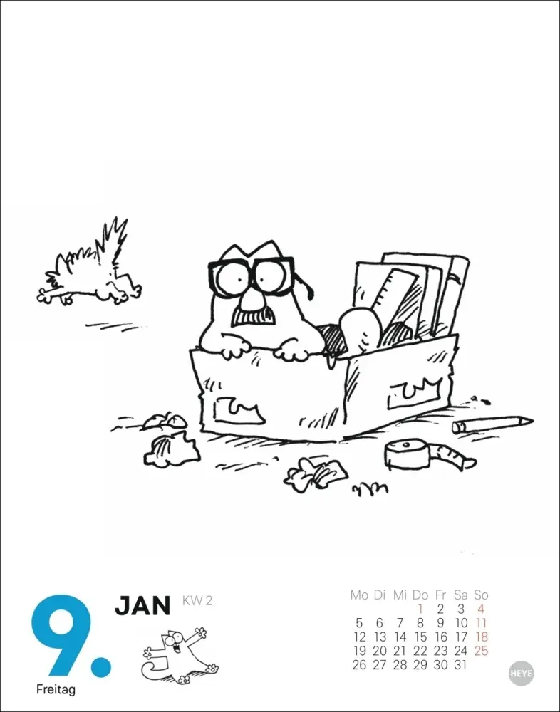 Bild: 9783756411498 | Simons Katze Tagesabreißkalender 2026 | Simon Tofield | Kalender