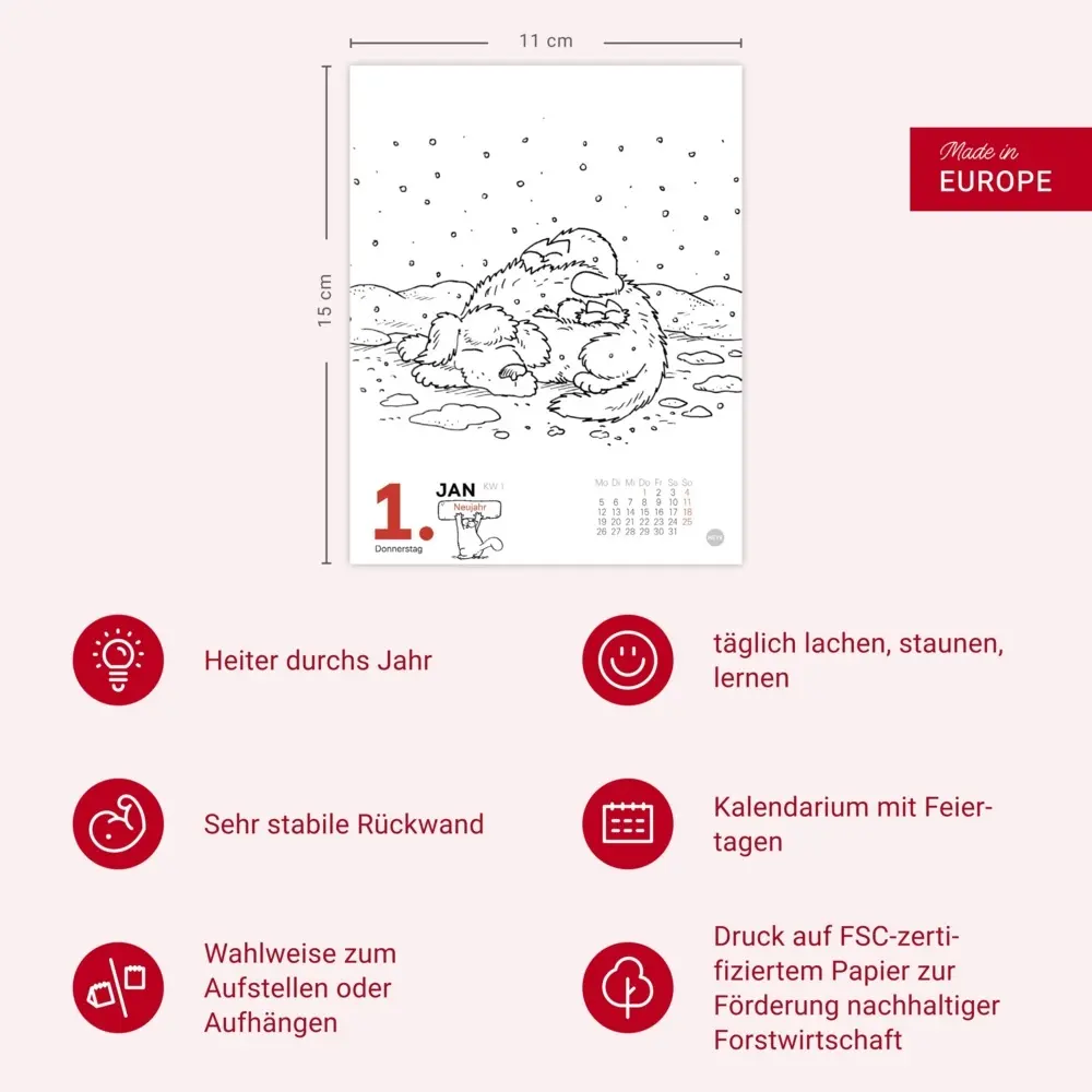 Bild: 9783756411498 | Simons Katze Tagesabreißkalender 2026 | Simon Tofield | Kalender