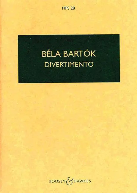 Cover: 9790060011498 | Divertimento | HPS 28. Streichorchester. Studienpartitur. | Broschüre