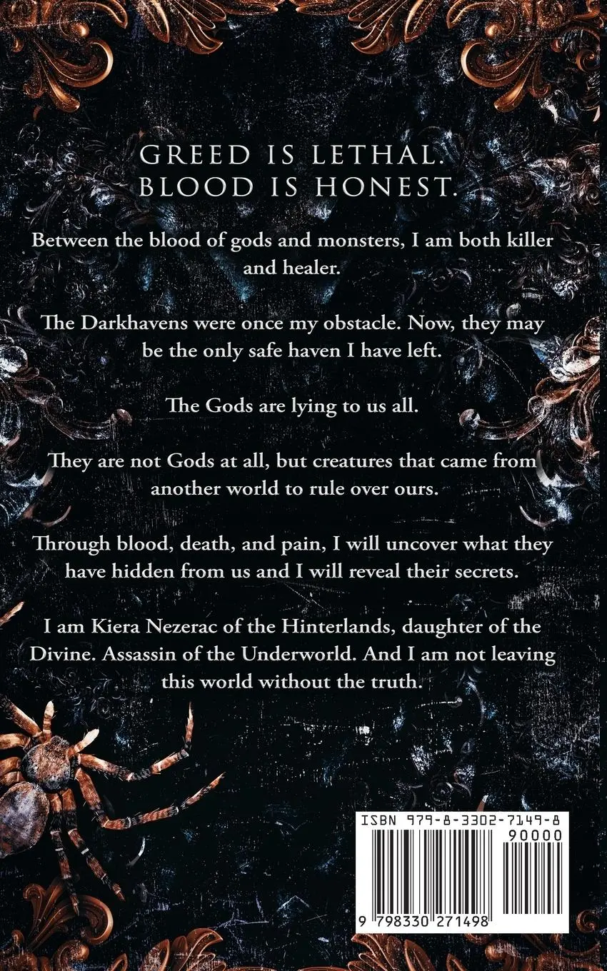 Rückseite: 9798330271498 | The Blood of Gods and Monsters | Lucinda Dark (u. a.) | Taschenbuch