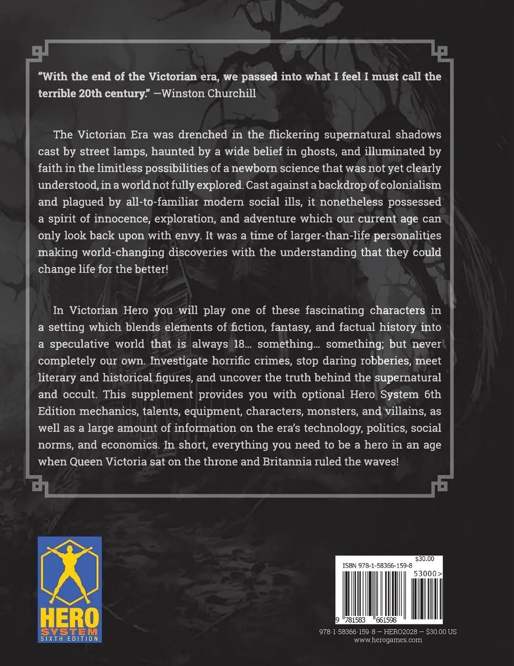 Rückseite: 9781583661598 | Victorian Hero | Heroic Roleplaying in the Victorian Era | Hackler