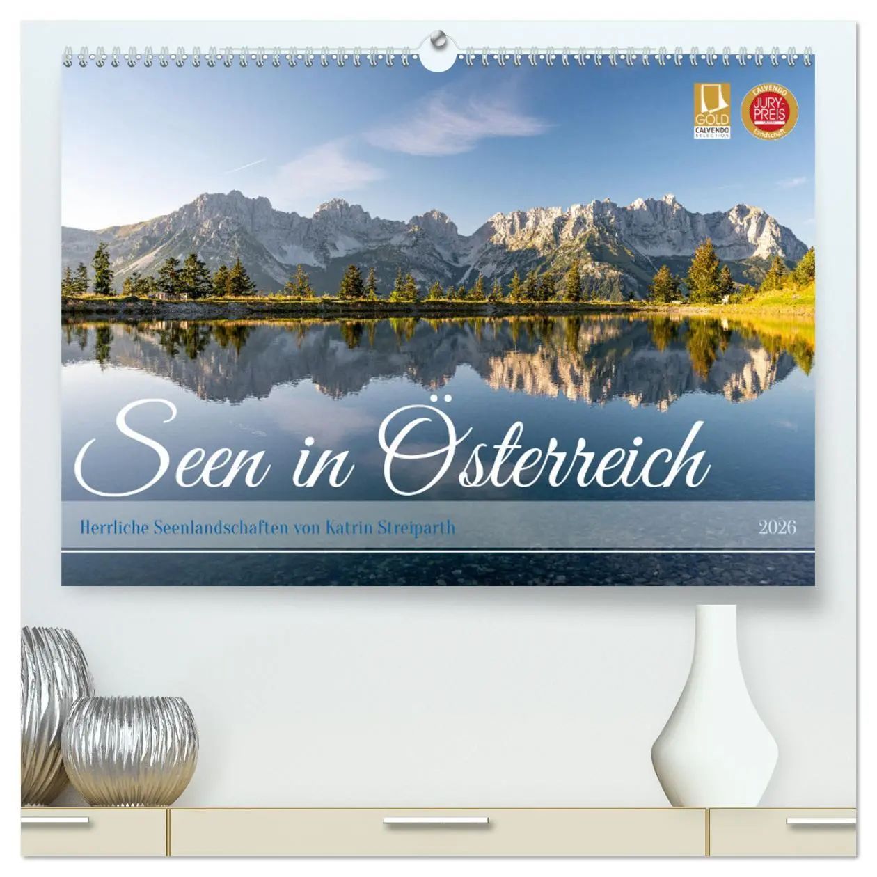 Cover: 9783457281598 | Seen in Österreich (hochwertiger Premium Wandkalender 2026 DIN A2...