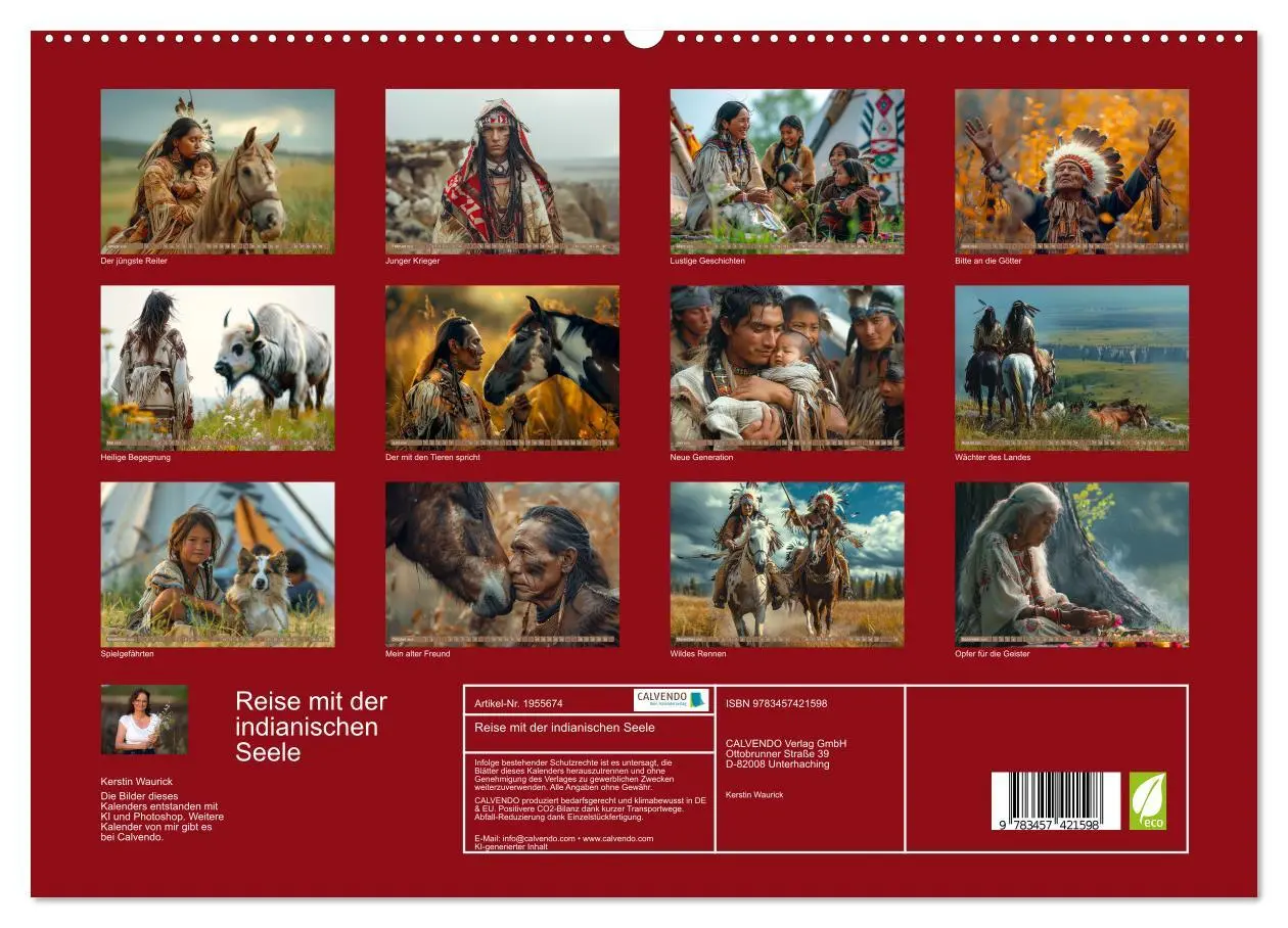 Bild: 9783457421598 | Reise mit der indianischen Seele (hochwertiger Premium Wandkalender...