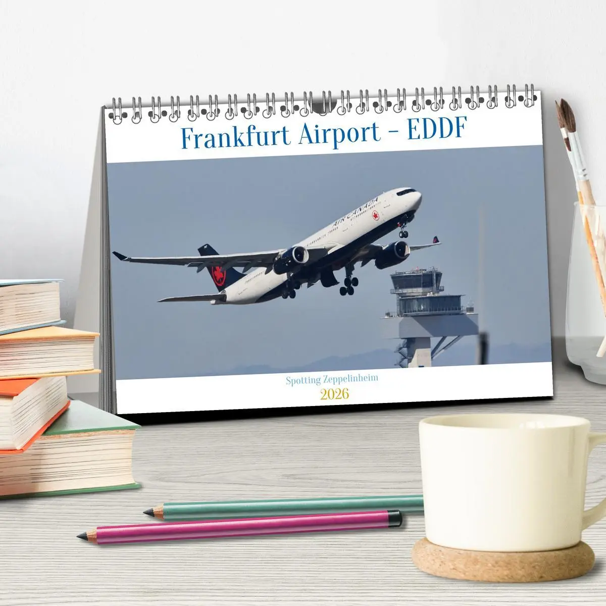 Bild: 9783457801598 | Frankfurt Airport - EDDF (Tischkalender 2026 DIN A5 quer), CALVENDO...