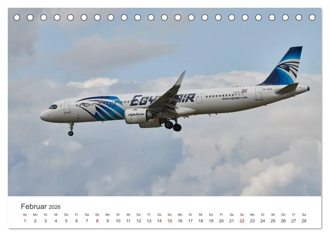Bild: 9783457801598 | Frankfurt Airport - EDDF (Tischkalender 2026 DIN A5 quer), CALVENDO...