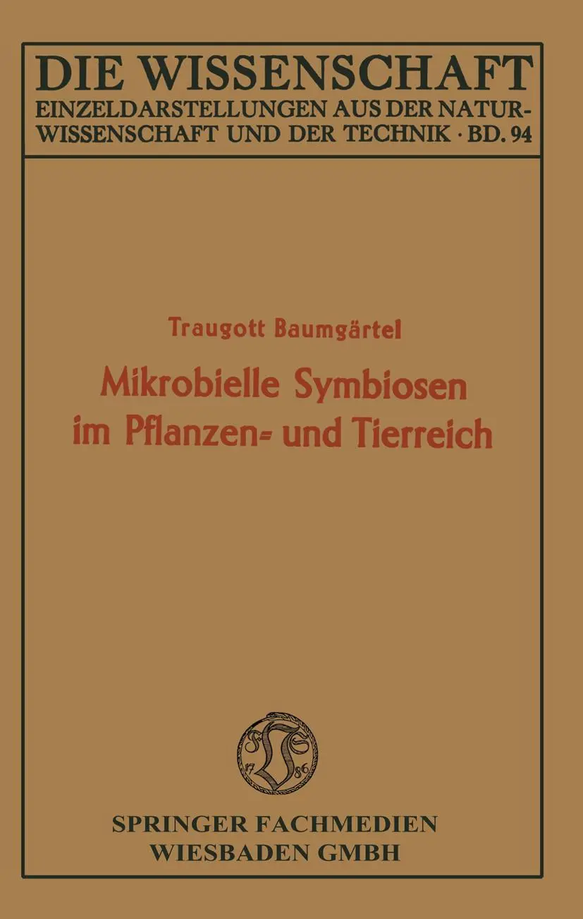 Cover: 9783663031598 | Mikrobielle Symbiosen im Pflanzen- und Tierreich | Traugott Baumgärtel
