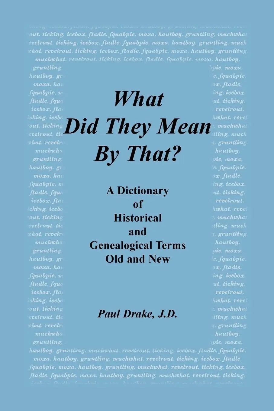 Cover: 9780788471698 | What Did They Mean by That? a Dictionary of Historical and...