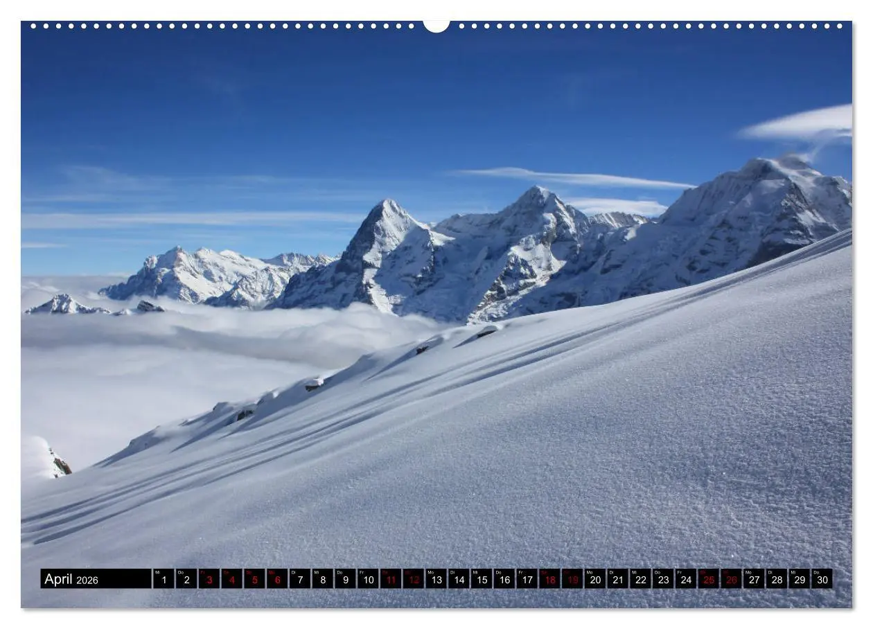 Bild: 9783457891698 | Eiger, Mönch und Jungfrau 2026 (Wandkalender 2026 DIN A2 quer),...