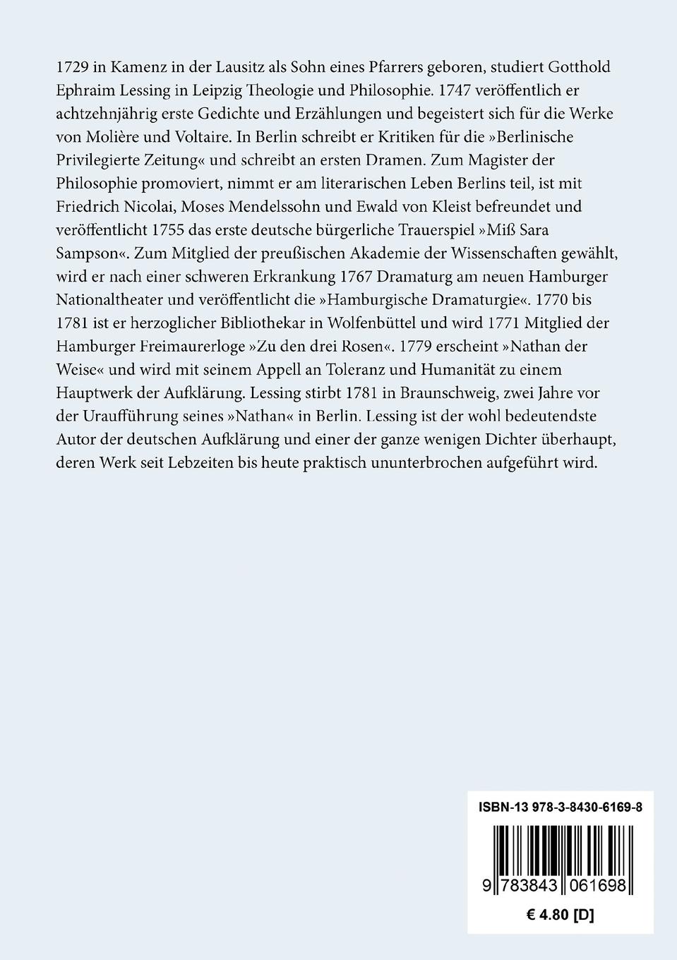 Rückseite: 9783843061698 | Die Juden | Ein Lustspiel in einem Aufzuge | Gotthold Ephraim Lessing