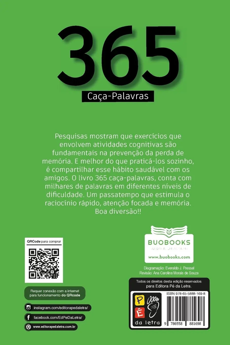 Rückseite: 9786558881698 | 365 CAÇA PALAVRAS - MEIO AMBIENTE | James Misse | Taschenbuch | 2026