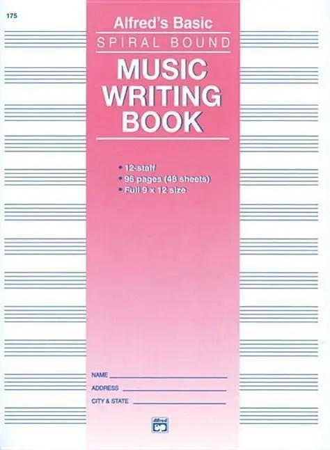 Cover: 9780739021798 | 12 Stave Music Writing Book (9 x 12) | Alfred Publishing | Taschenbuch