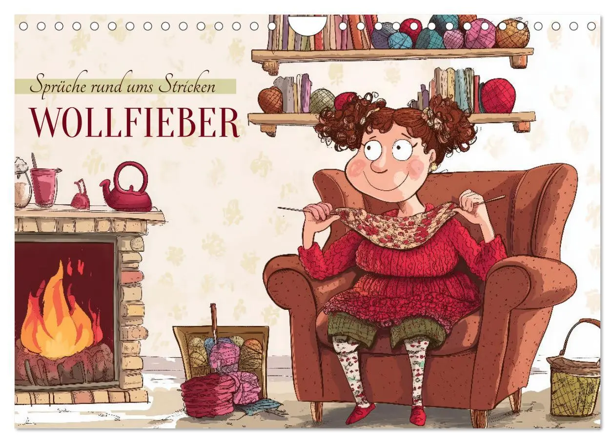 Cover: 9783457261798 | Wollfieber (Wandkalender 2026 DIN A4 quer), CALVENDO Monatskalender