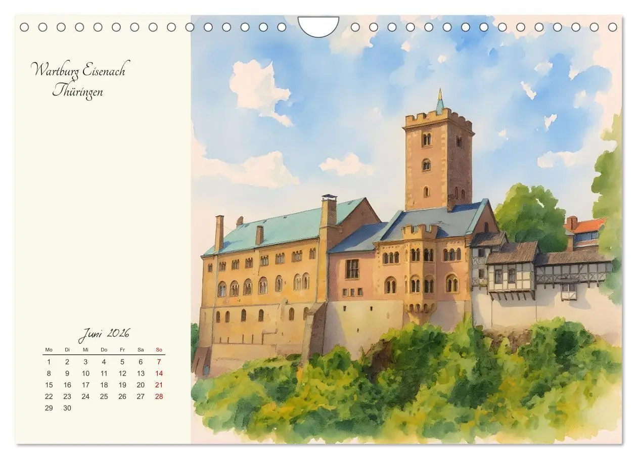 Bild: 9783516731798 | Historische Deutsche Wahrzeichen (Wandkalender 2026 DIN A4 quer),...