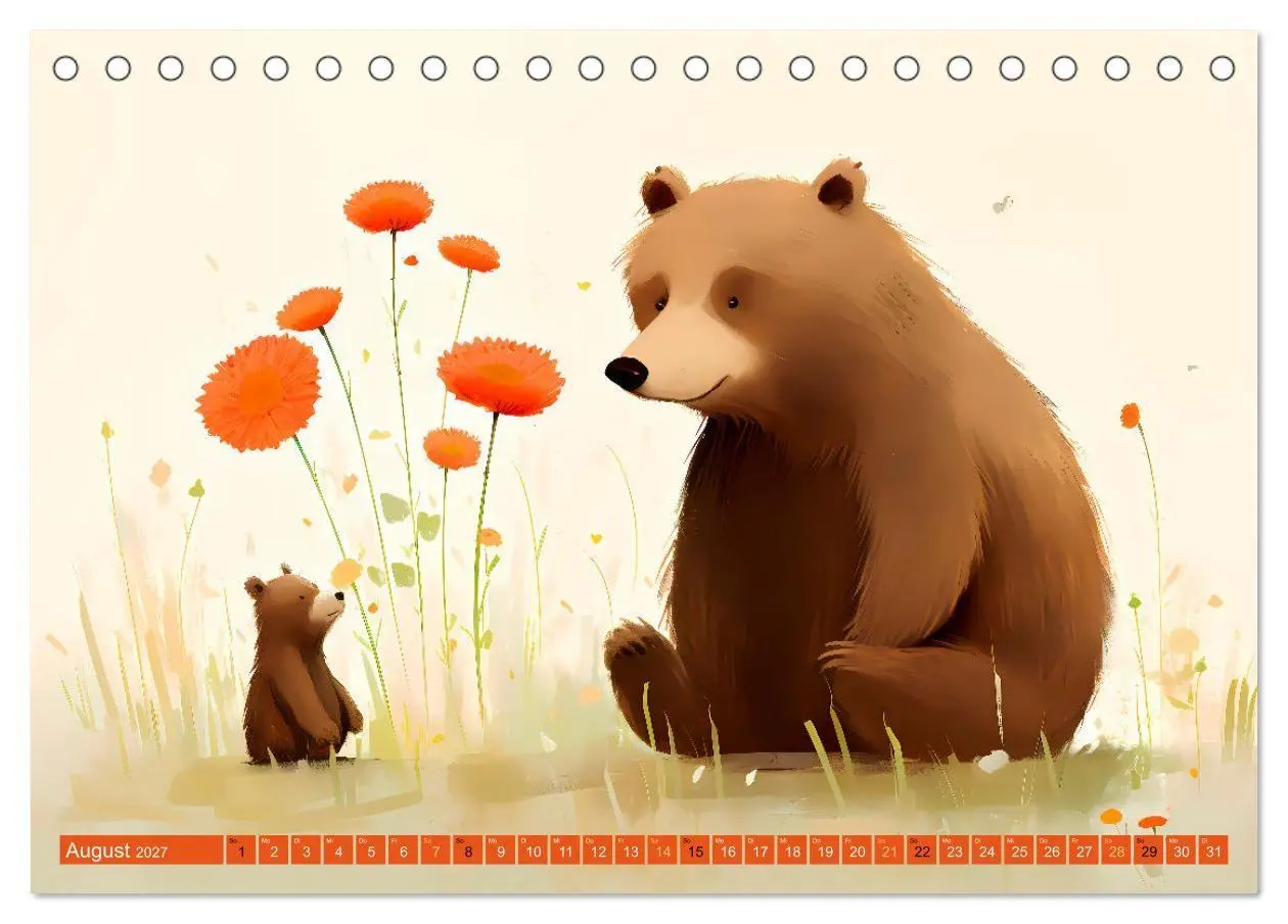 Bild: 9783569201798 | Bärige Illustrationen (Tischkalender 2027 DIN A5 quer), CALVENDO...