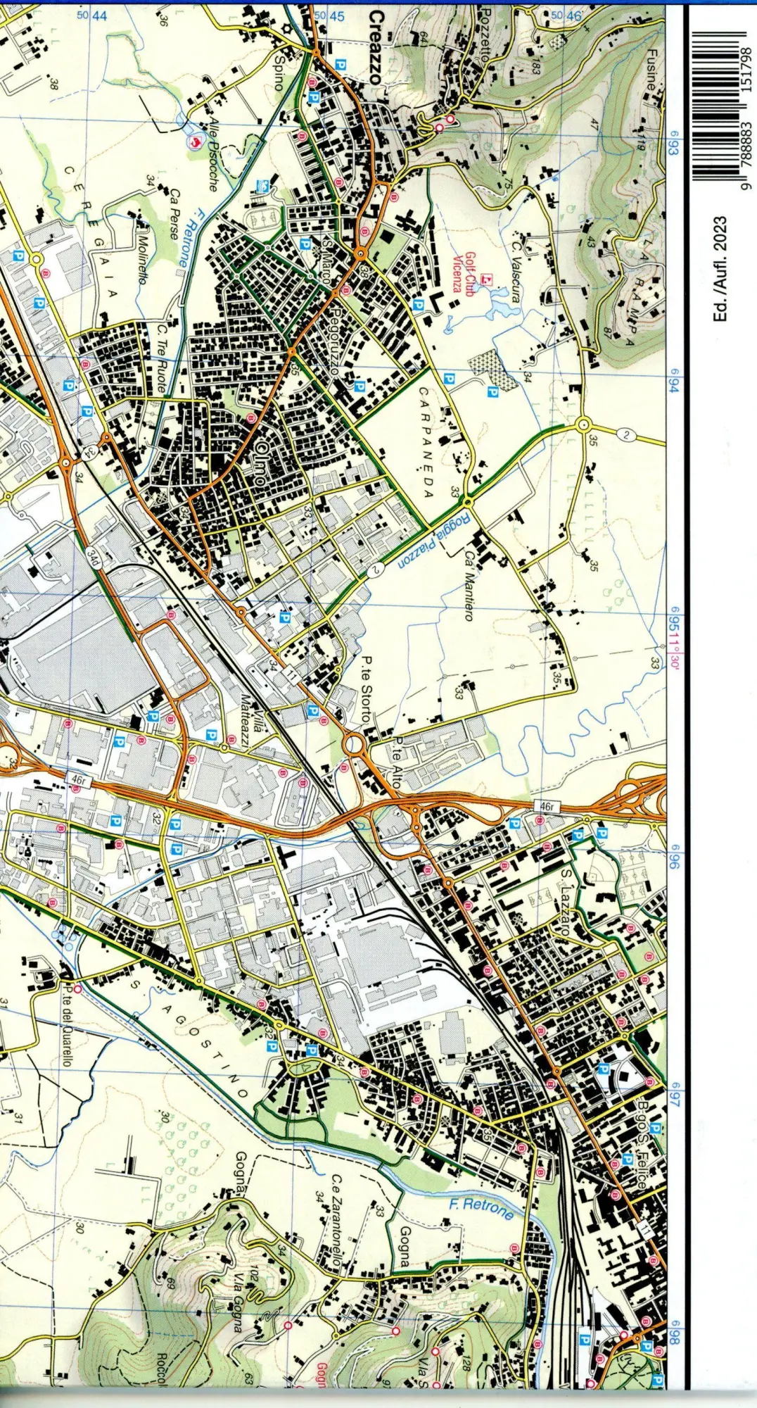 Bild: 9788883151798 | Tabacco Wandern Colli Euganei Colli Berici 1:25000 | (Land-)Karte