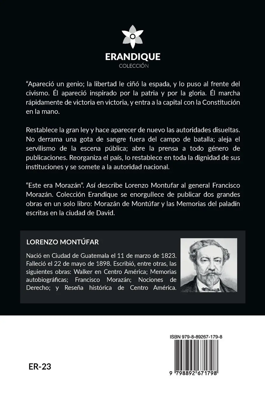 Rückseite: 9798892671798 | Morazán | Lorenzo Montúfar | Taschenbuch | Spanisch | 2024