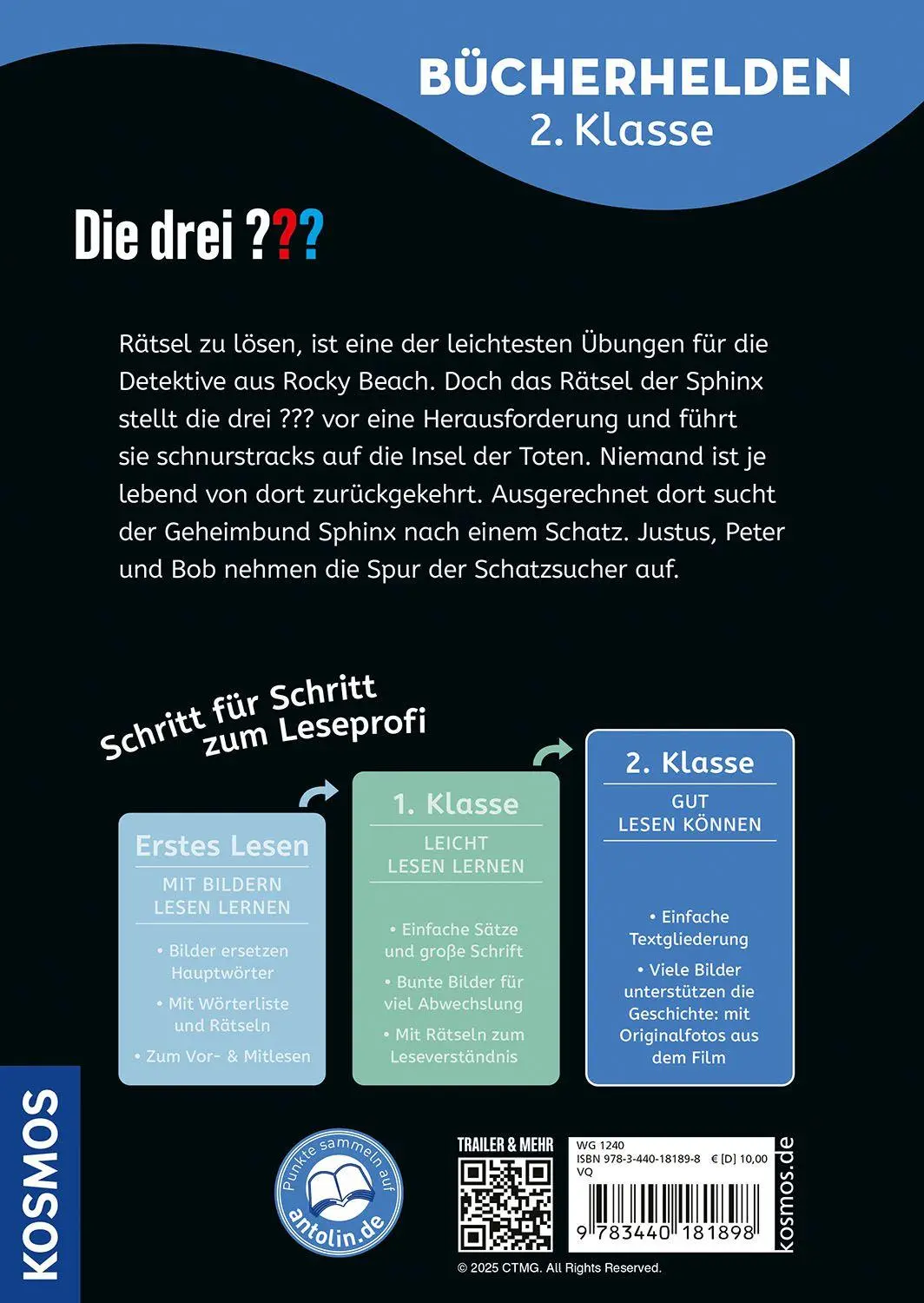 Bild: 9783440181898 | Die drei ??? Erstlese-Buch zum Film, 2. Klasse, Toteninsel | König