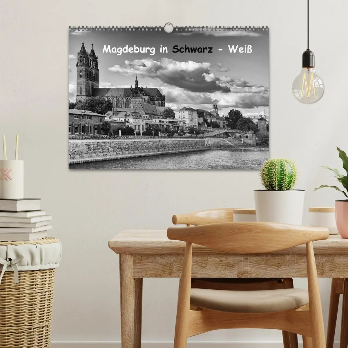 Bild: 9783516031898 | Magdeburg in Schwarz - Weiß (Wandkalender 2026 DIN A3 quer),...