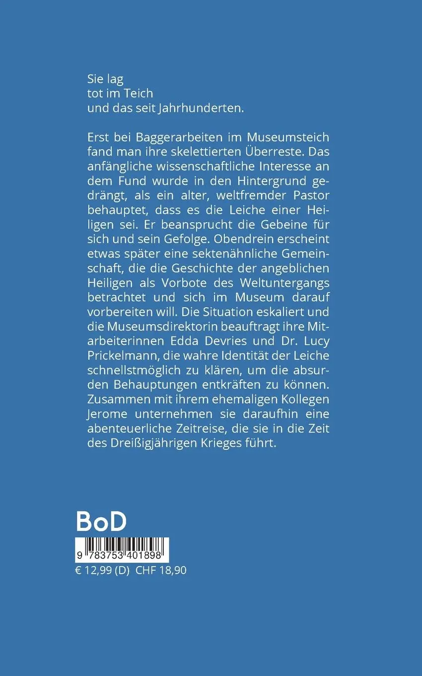 Rückseite: 9783753401898 | Tot im Teich | ein Museumskrimi | Willem van Schie | Taschenbuch