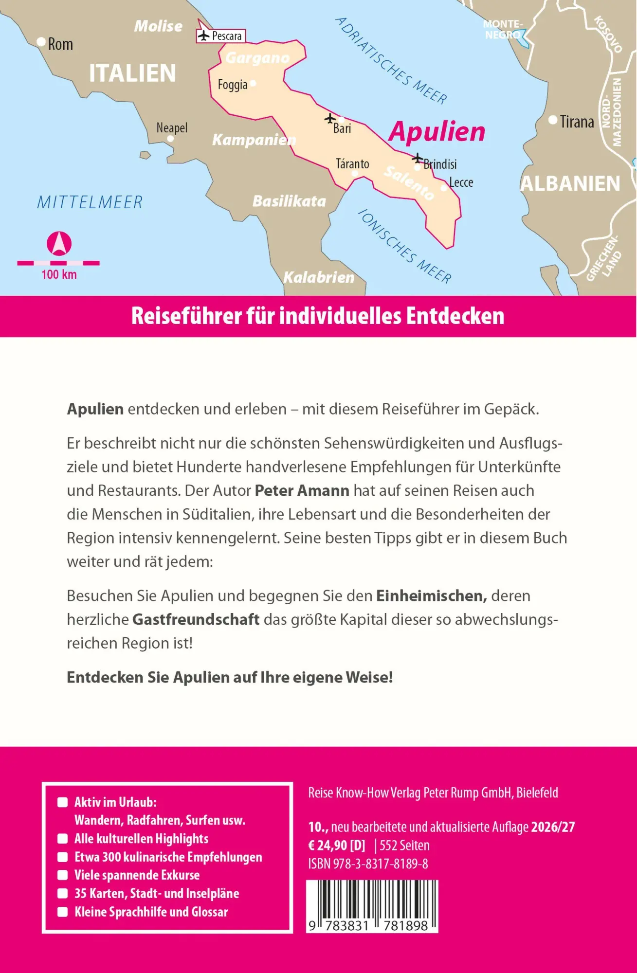 Bild: 9783831781898 | Reise Know-How Reiseführer Apulien | Mit Ausflug nach Matera | Amann