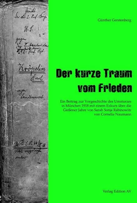 Cover: 9783868411898 | Der kurze Traum vom Frieden | Günther Gerstenberg | Taschenbuch | 2018