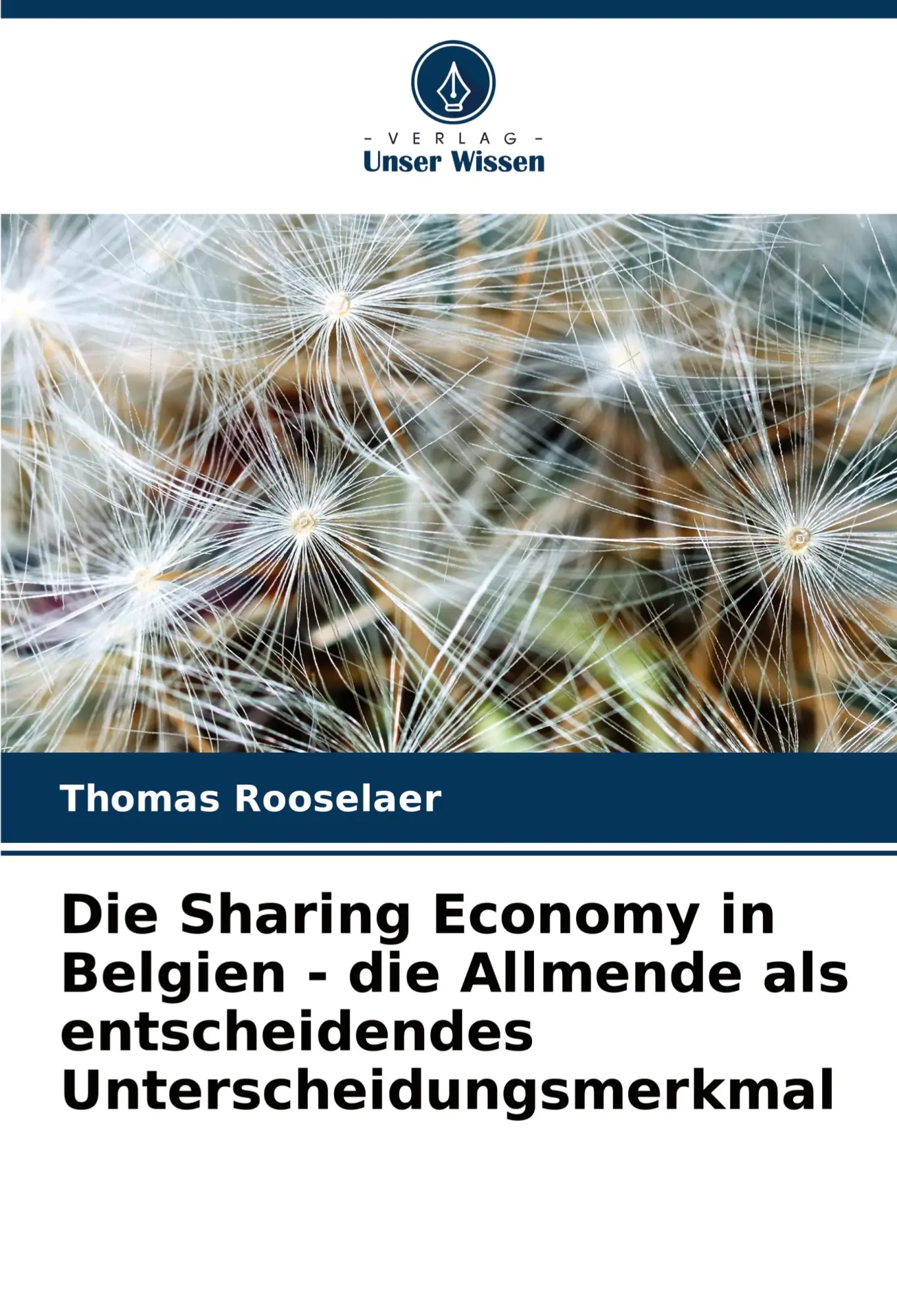 Cover: 9786208601898 | Die Sharing Economy in Belgien - die Allmende als entscheidendes...