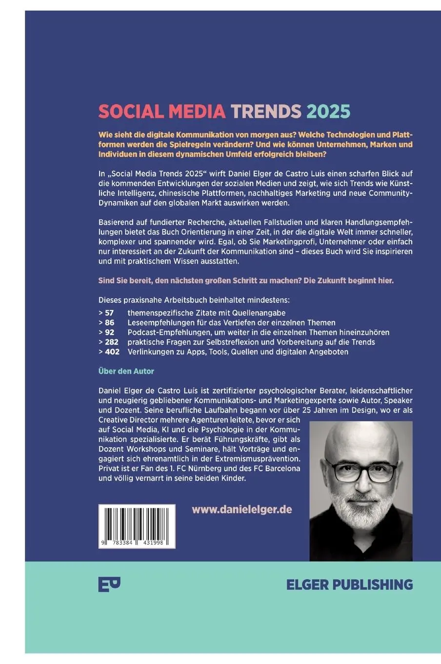 Rückseite: 9783384431998 | Social Media Trends 2025 | Daniel Elger de Castro Luís | Buch | 432 S.