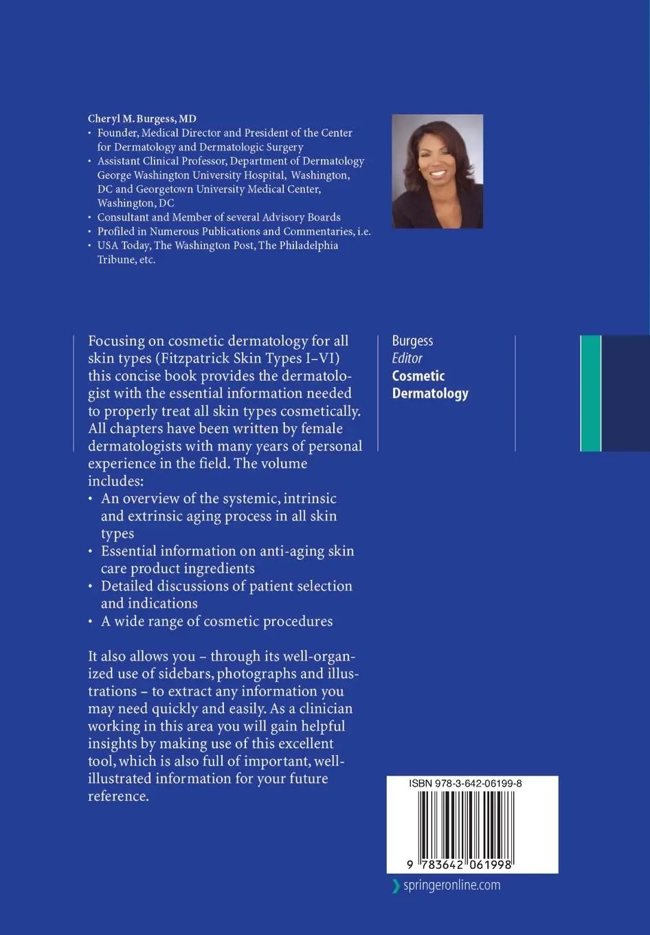 Rückseite: 9783642061998 | Cosmetic Dermatology | Cheryl M. Burgess | Taschenbuch | xii | 2010