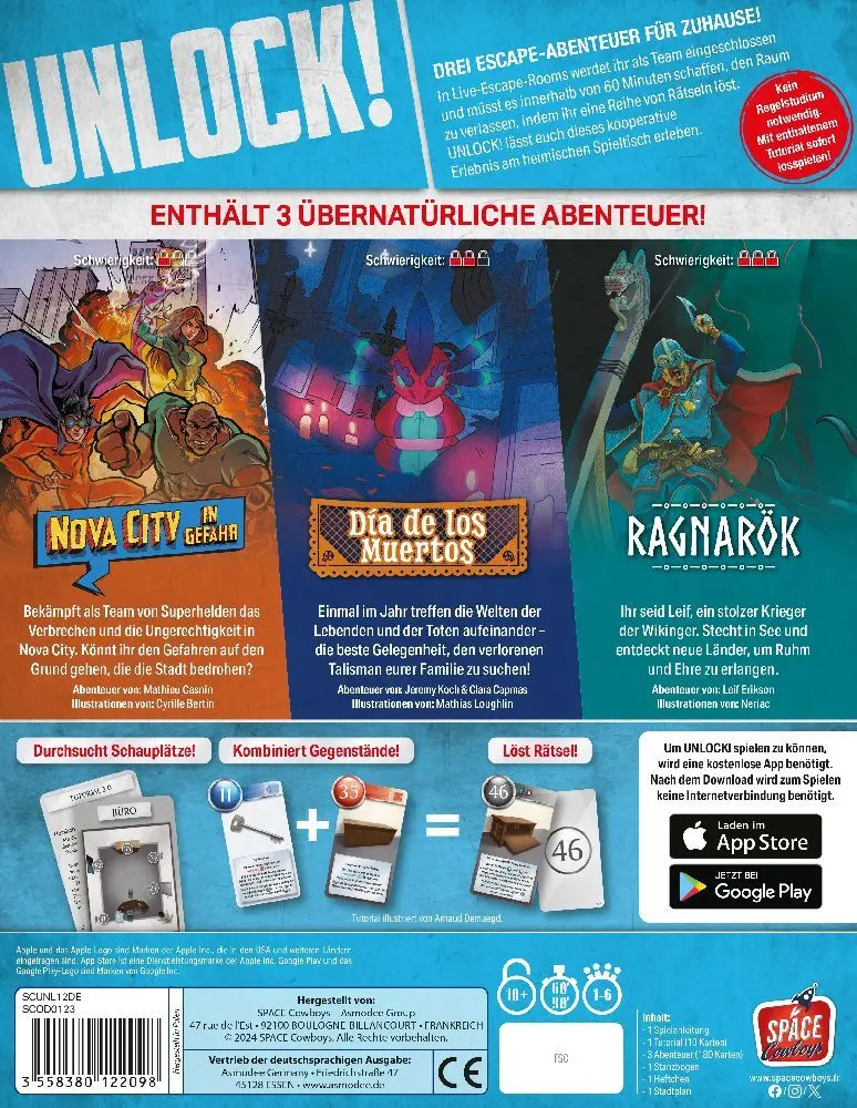 Bild: 3558380122098 | Unlock! Supernatural Adventures | Space Cowboys | Spiel | SCOD0123