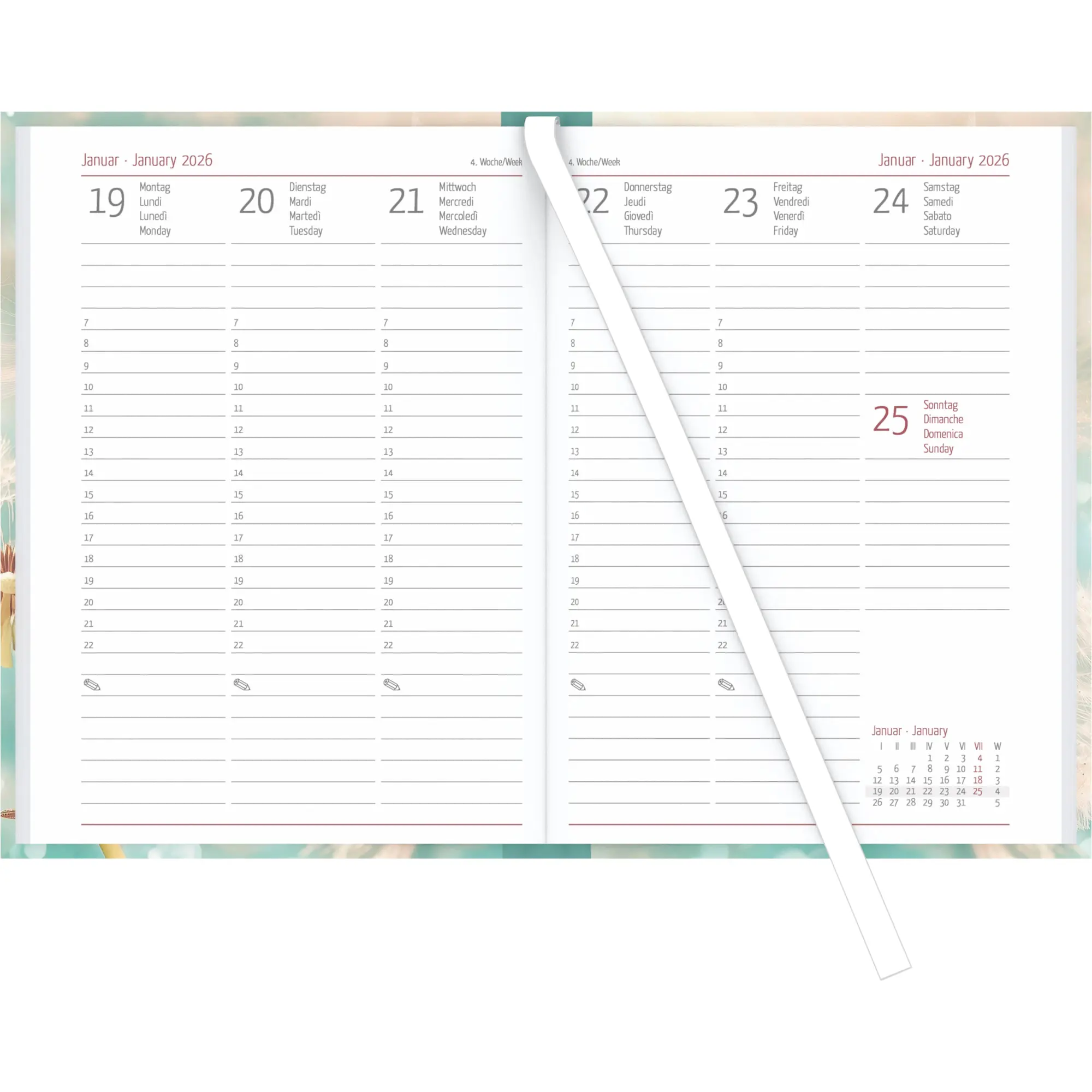 Bild: 4069095002098 | Campustimer Blowballs - A6 Semester-Planer - Studenten-Kalender...