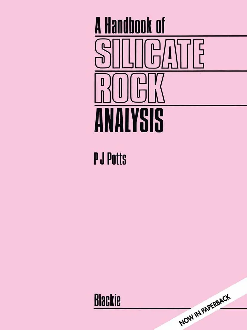 Cover: 9780216932098 | A Handbook of Silicate Rock Analysis | P. J. Potts | Taschenbuch | x