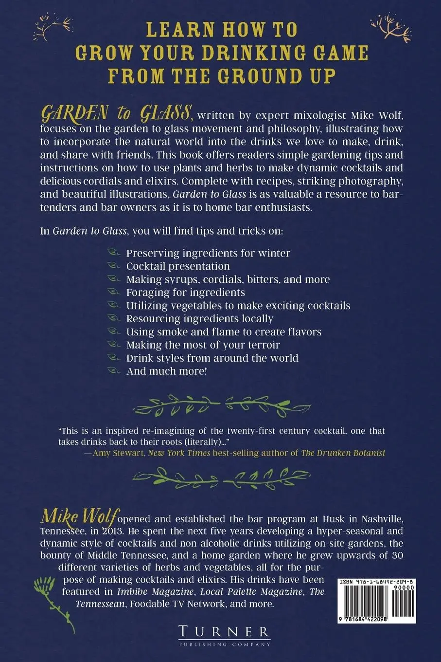 Rückseite: 9781684422098 | Garden to Glass | Grow Your Drinks from the Ground Up | Mike Wolf