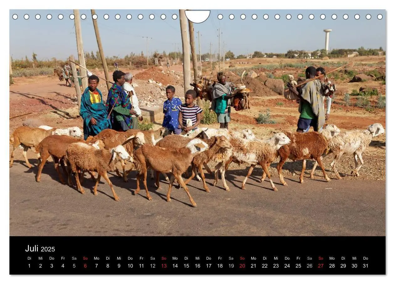 Bild: 9783435592098 | Landleben in Äthiopien (Wandkalender 2025 DIN A4 quer), CALVENDO...