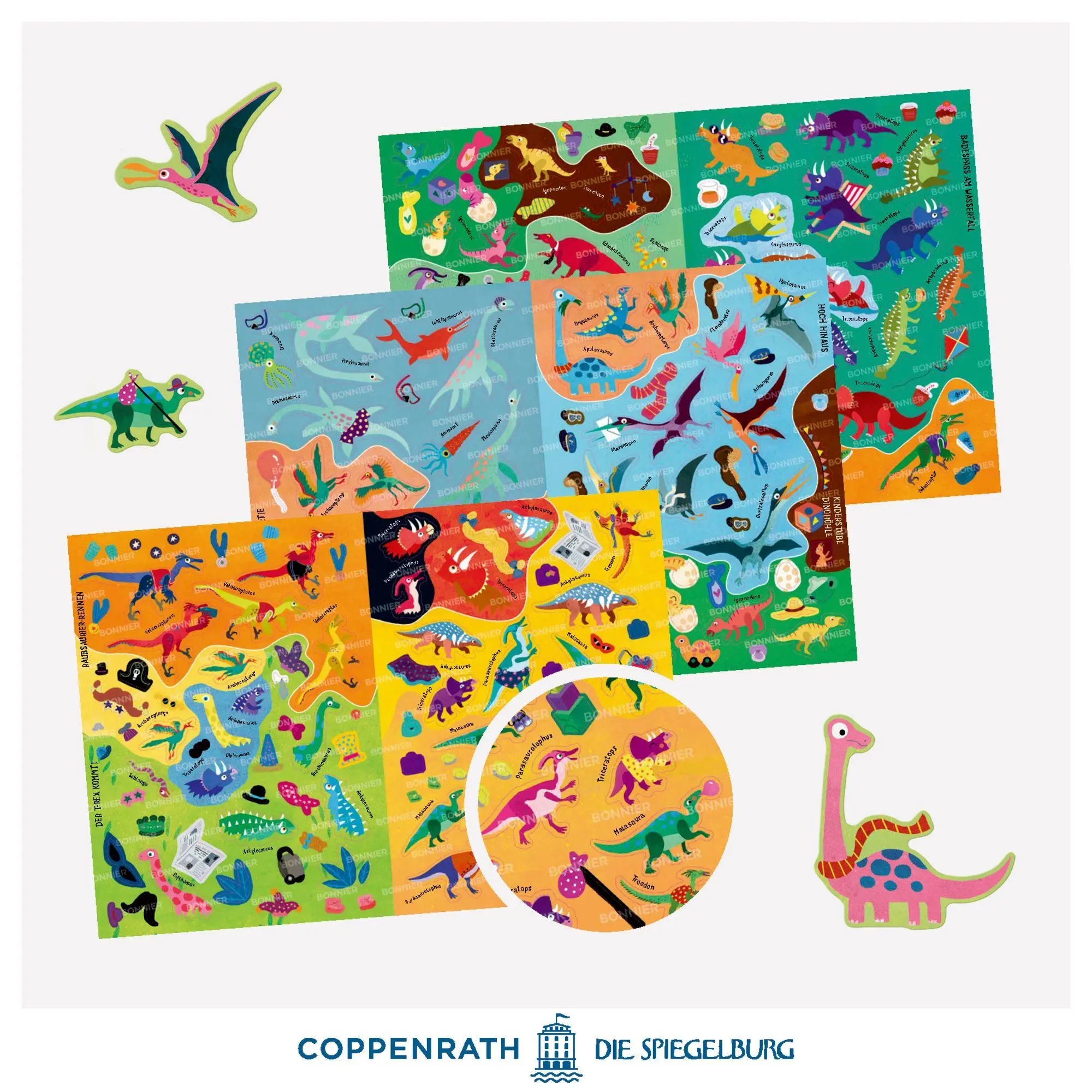 Bild: 9783649672098 | Wimmel-Stickerwelt - Dinos &amp; Co. | Mit über 300 Stickern | Johnson