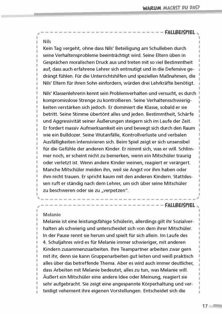Bild: 9783834632098 | Warum machst du das? Sozial-emotionale Auffälligkeiten von...